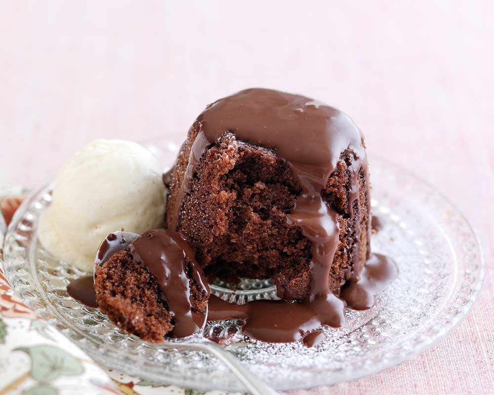 Poires au Chocolat: Steamed Chocolate Sponge Pudding