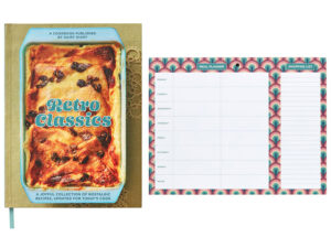 Retro Classics Cookbook and Meal Planner Pad